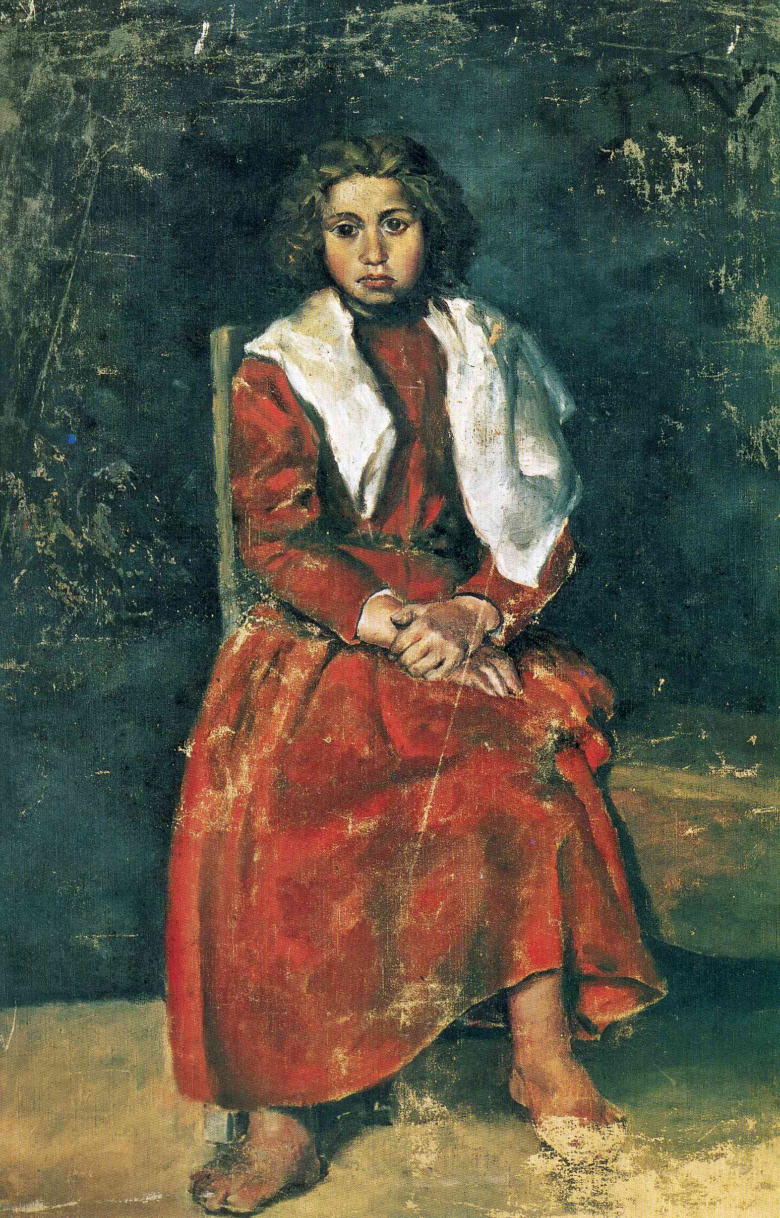 Picasso The barefoot girl 1895